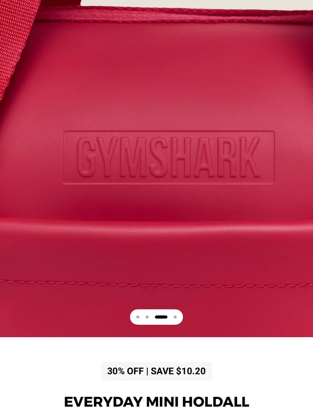 Gymshark Hot Pink Mini Duffle Bag